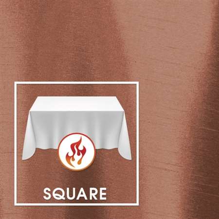45”x45” Square Polished-Luster Flame Retardant Satin Tablecloth
