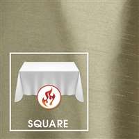 60”x60” Square Polished-Luster Flame Retardant Satin Tablecloth