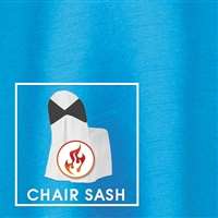 7”x108” Chair Sash Polished-Luster Flame Retardant Satin