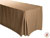 Fire Retardant/Proof Polyester Fitted Tablecloth 30"X72"X29" W/ Inverted Pleats - 6 Foot Table
