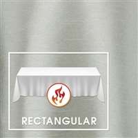 72”x120” Rectangular Polished-Luster Flame Retardant Satin Tablecloth