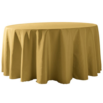 132" Round Polyester Table Cloths