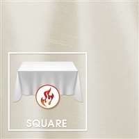 72”x72” Square Polished-Luster Flame Retardant Satin Tablecloth