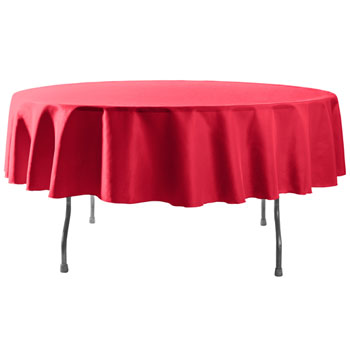 72" Round Polyester Table Cloths