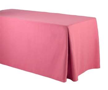 Sample Polyester Fitted Tablecloth 30"X72"X29" W/ Inverted Pleats - 6 Foot Table