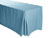 6FT Premium Spun Polyester Rectangular Fitted Tablecloth 30"x72"x29" with Inverted Pleates