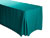 8FT Premium Spun Polyester Rectangular Fitted Tablecloth 30"x96"x29" with Inverted Pleates
