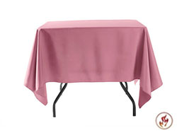 Fire Retardant/Proof Polyester Square/Overlays 84" x 84"