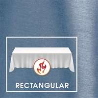 90”x156” Rectangular Polished-Luster Flame Retardant Satin Tablecloth