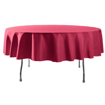 96" Round Polyester Table Cloths