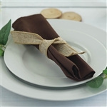 Econoline Polyester Napkins- 20"x20" - Chocolate