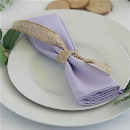 Econoline Polyester Napkins- 20"x20" - Lavender