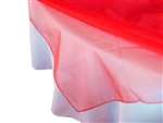72" Organza Overlay - Red