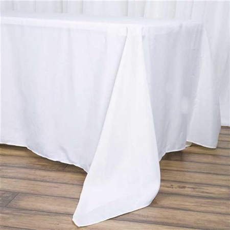 Econoline White Tablecloth 72x120"