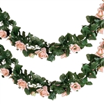 6 Ft Blush UV Protected Rose Chain Artificial Flower Garland