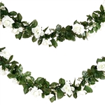 6 Ft Cream UV Protected Rose Chain Artificial Flower Garland