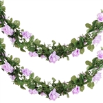 6 Ft Lavender UV Protected Rose Chain Artificial Flower Garland