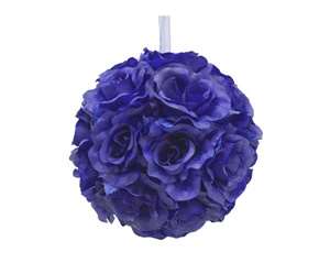 4 x HI HONEY! Kissing Balls - Navy Blue Roses