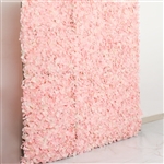 4 PCS Silk Hydrangea Flower Mat Wall Backdrop - Blush