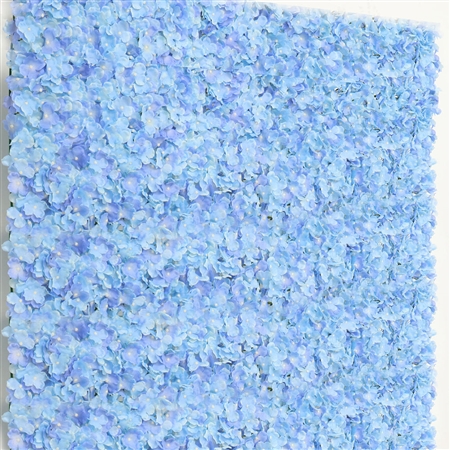 4 PCS Silk Hydrangea Flower Mat Wall Backdrop - Blue