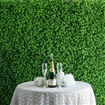 11 Sq ft. UV Protected Baby Green Boxwood Hedge Garden Wall Backdrop Mat - Pack of 4