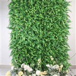 12 Sq. ft. Boston Fern Eucalyptus Boxwood Greenery Garden Wall, Grass Backdrop Mat, Indoor/Outdoor UV Protected Assorted Foliage - Pack of 4