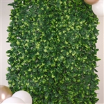 12 Sq. ft. Dual Tone Green Lemon Leaf Garden Wall, Greenery Grass Backdrop Mat, Indoor/Outdoor UV Protected Foliage - Pack of 4