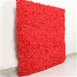 4 PCS Silk Hydrangea Flower Mat Wall Backdrop - Red