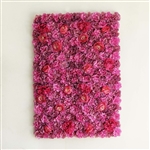 13 Sq ft. 4 Panels UV Protected Assorted Flower Wall Mat Backdrop  - Purple/Violet