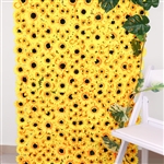 11 Sq ft. 4 Panels Artificial Sunflower Wall Mat Backdrop, Flower Wall Decor, Indoor/Outdoor UV Protected