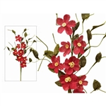 40 PCS Fushia Burlap Daisies Flowers For Vase Centerpiece