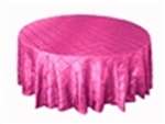 108" Round Tablecloth Pintuck - Fushia