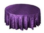108" Round Tablecloth Pintuck - Purple