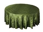 90" Round Tablecloth Pintuck - Willow Green