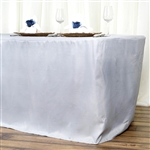 Econoline 8 foot Fitted Tablecloths - Silver