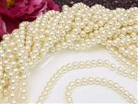 6mm Decoration Wedding Pearls (Embellishment) - Ivory 12 Yards Strand