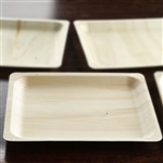 12 Pack - Stylish Sustainable Birchwood 10.5" x 8.5" Rectangle Plate
