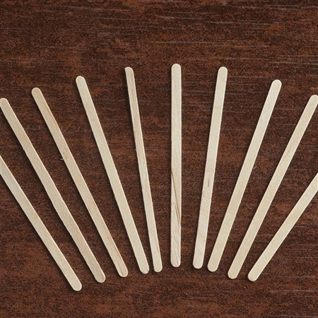 1000 Pack - Classic Rounded Eco-Friendly Birchwood Coffee Stirrers