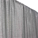 20ftx10ft Metallic Spandex Backdrops - Silver