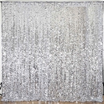 20ft Big Payette Sequin Curtain Panel Backdrop - Silver