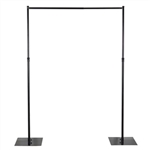 10ft x 10ft Adjustable Heavy Duty Pipe and Drape Kit Backdrop Support with Weighted Steel Base
