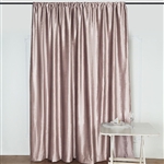 8Ft H x 8Ft W Econoline Velvet Backdrop Curtain Panel Drape - Mauve