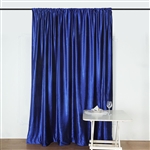 8Ft H x 8Ft W Econoline Velvet Backdrop Curtain Panel Drape - Royal Blue