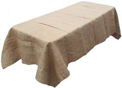 Burlap 72”x120” Rectangular Tablecloth – Natural