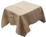 Burlap 45”x45” Square Tablecloth – Natural