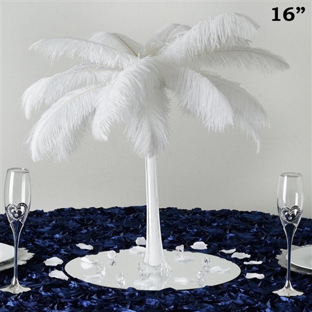 12/Set 16" Eiffel Tower Vases (White)