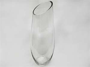 12" Modern Art Cylinder Vase - Clear 4/Set
