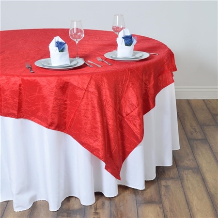 60" Overlay (Crinkle) - Red