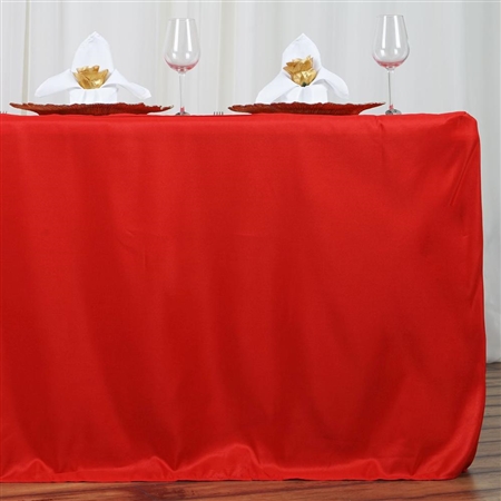 Econoline 6 foot Fitted Tablecloths - Red