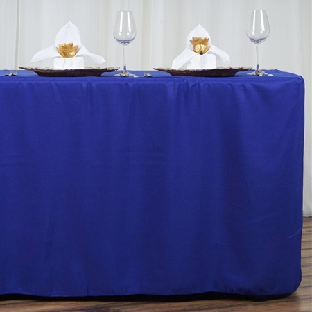 Econoline 6 foot Fitted Tablecloths - Royal Blue